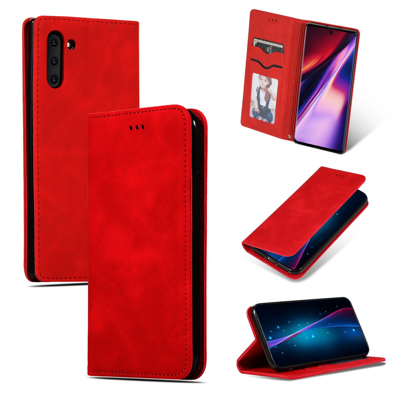 Business Style vāciņš Xiaomi Redmi A7 4G, sarkans