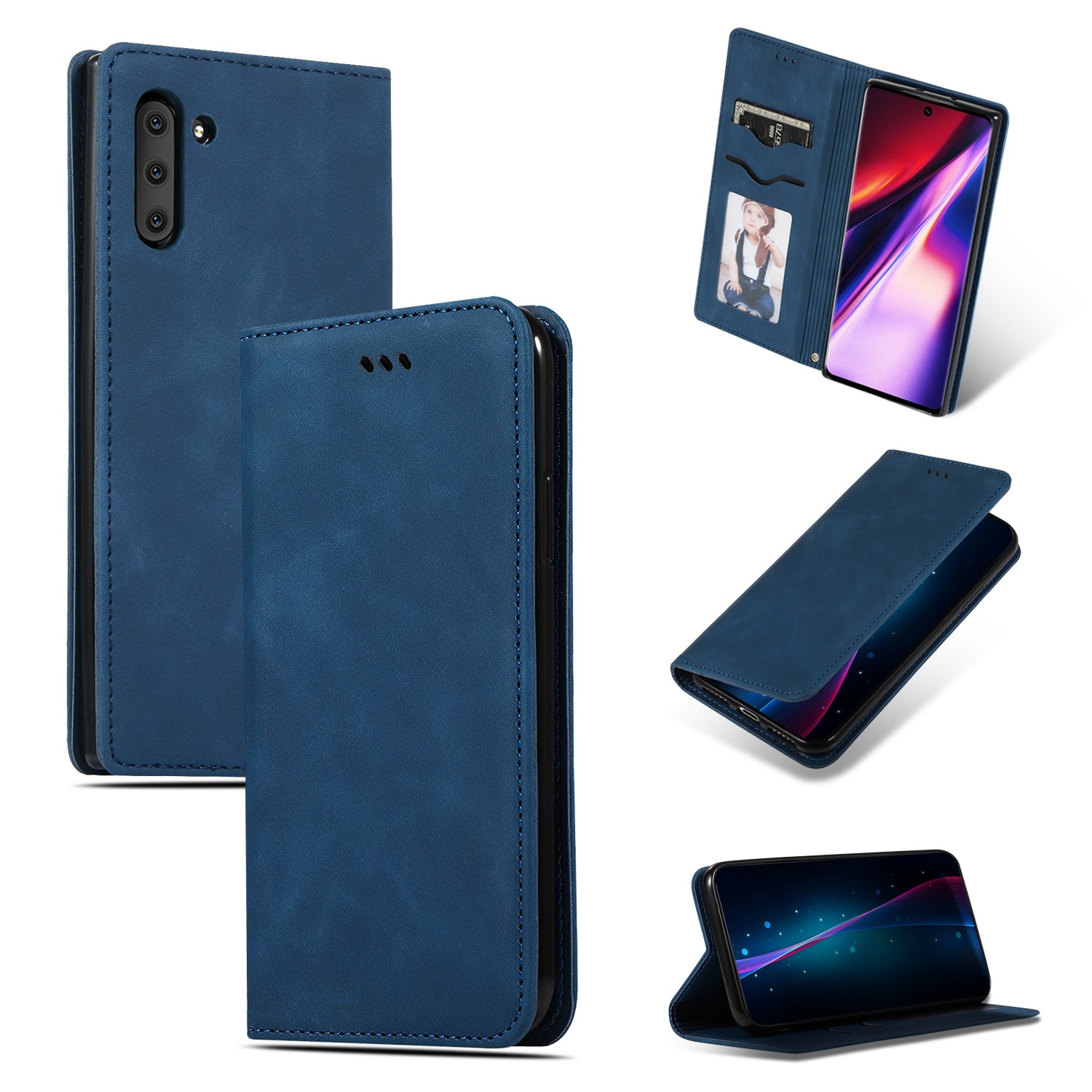 Business Style vāciņš Xiaomi Redmi A7 4G, tumši zils