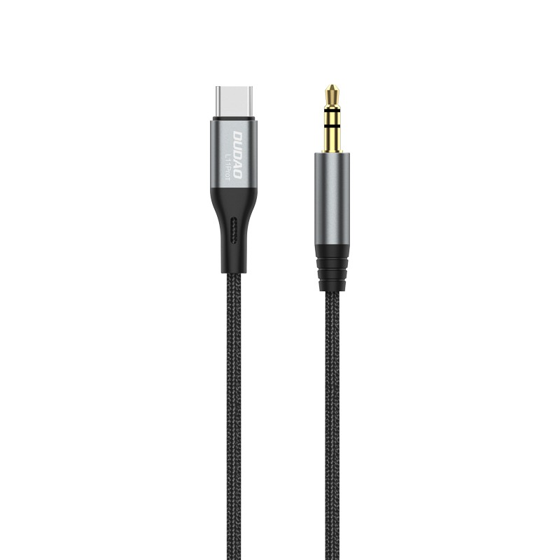 Audio cable Dudao L11ProT USB-C to 3.5mm 1.0m black