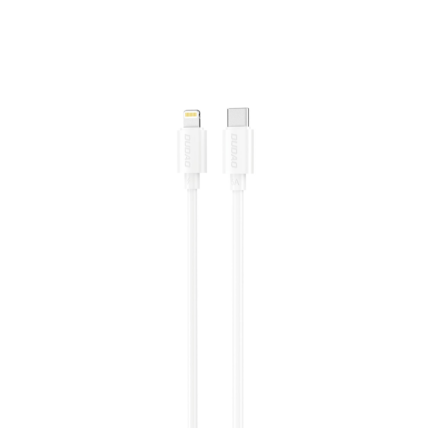 Dudao L4X USB-C–Lightning kabelis, 30 W, 1,2 m, balts