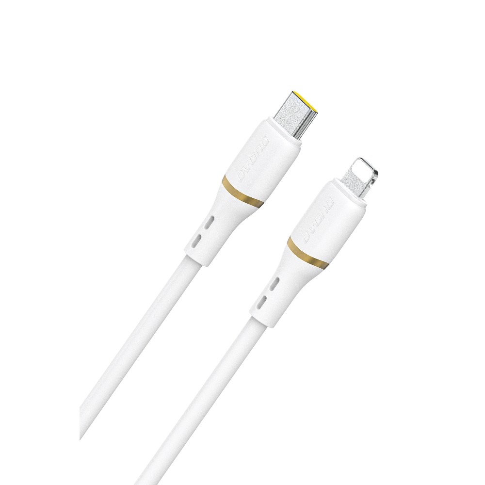 Dudao L25X USB-C–Lightning kabelis, 30 W, 1,0 m, balts