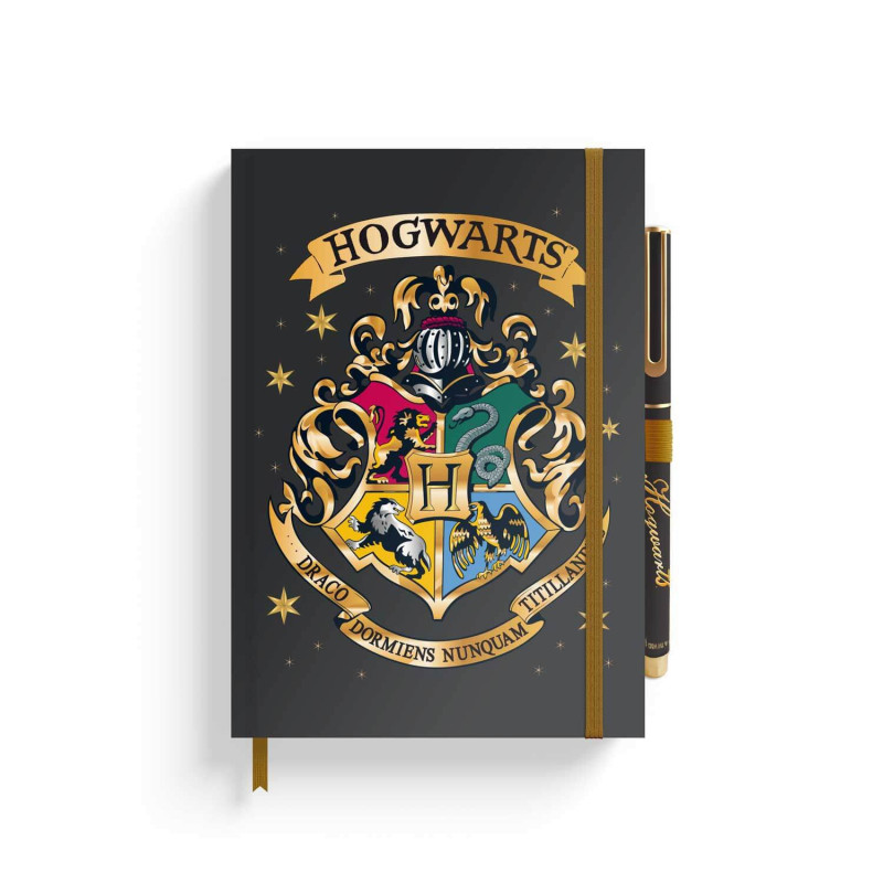 Harry Potter Hogwarts A5 piezīmju grāmatiņa ar pildspalvu