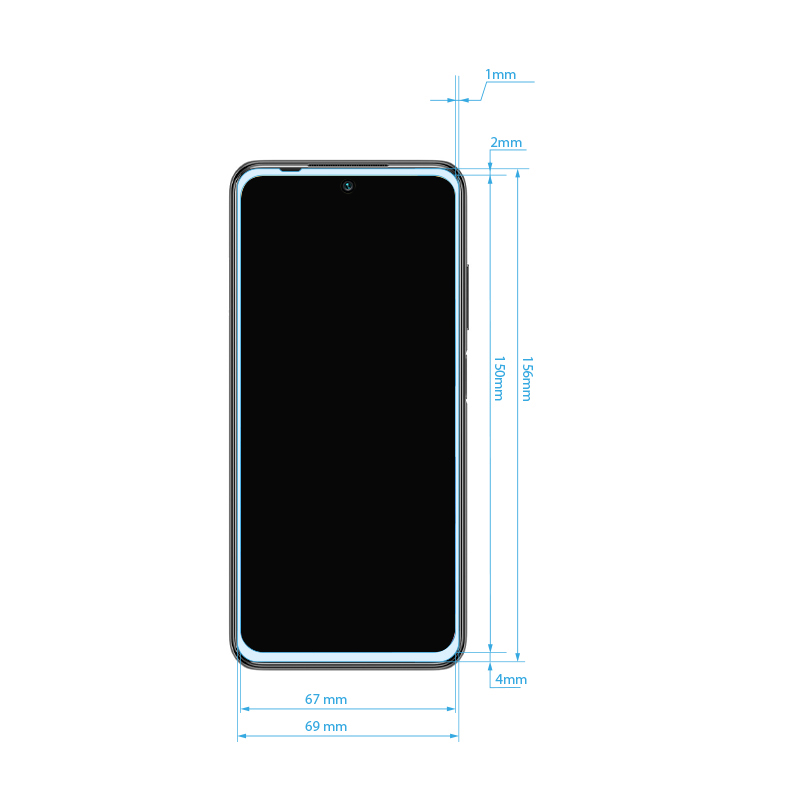 Crong 7D Nano Flexible Glass 9H visu ekrānu pārklājošs hibrīdstikls Xiaomi Redmi Note 10 5G