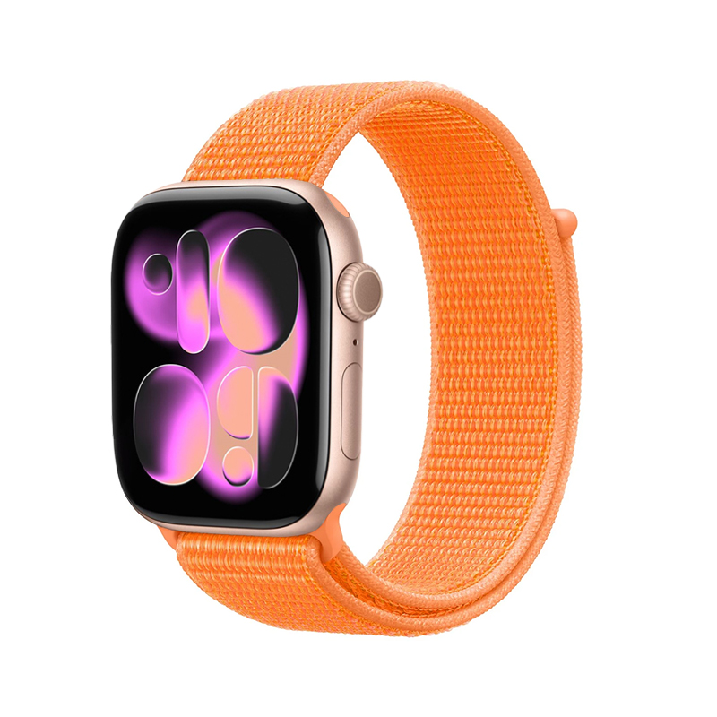 Crong Nylon Apple Watch sporta siksniņa, 38/40/41/42 mm, Tropical Orange