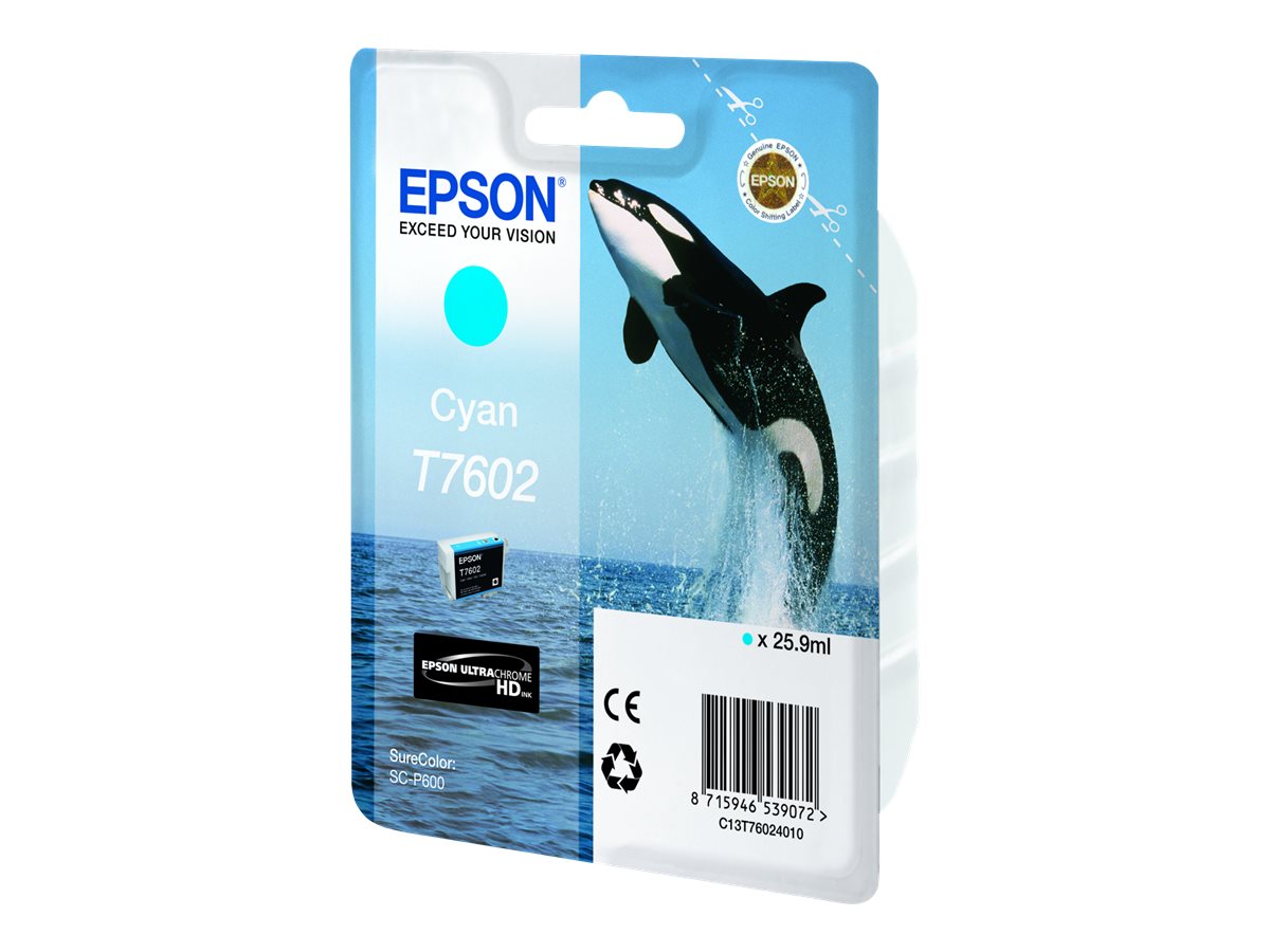 Epson T7602 tintes kasetne, ciāna