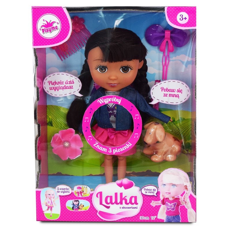 Playme lelle ar veterinārārsta piederumiem, 30 cm