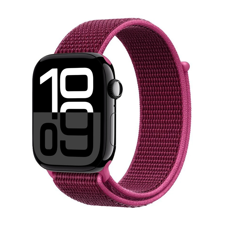 Crong Nylon Apple Watch sporta siksniņa, 38/40/41/42 mm, Magenta Fusion