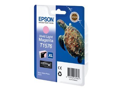 Epson T157640 UltraChrome K3, Stylus Photo R3000 tintes kasetne, spilgti gaiša fuksīna
