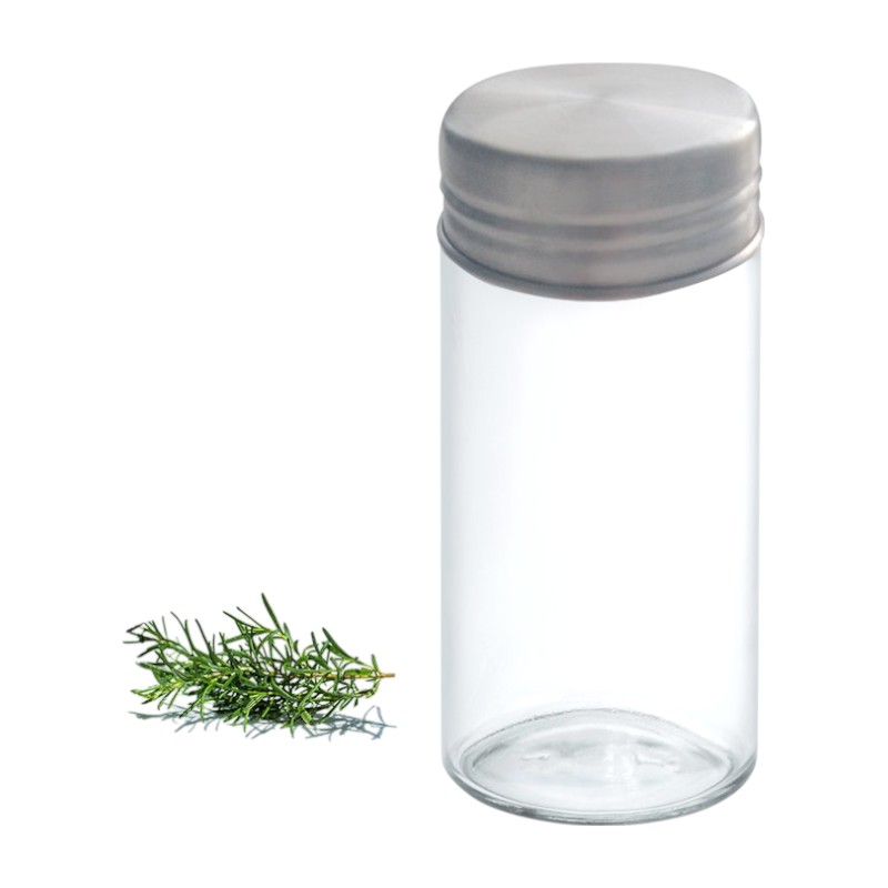 Küchenprofi stikla garšvielu trauks ar nerūsējošā tērauda vāciņu, 9,3 × 4 cm