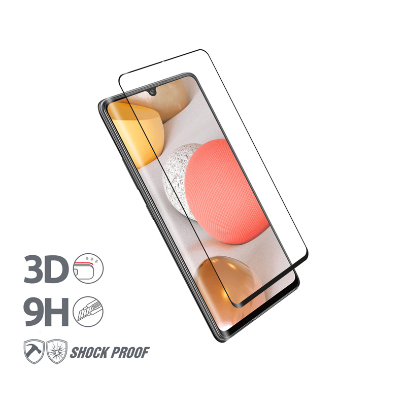 Crong 3D Armor Glass Full Glue 9H rūdīta stikla ekrāna aizsargs Samsung Galaxy A42 5G