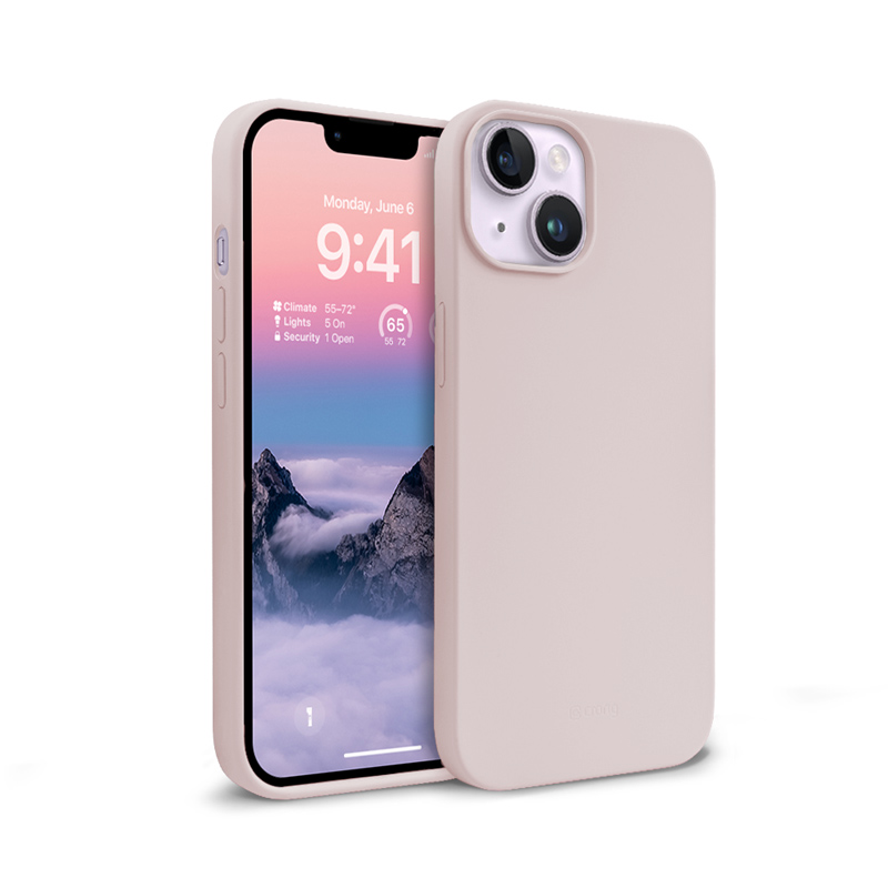 Crong Color Cover vāciņš ierīcei iPhone 14 Plus, smilšu rozā