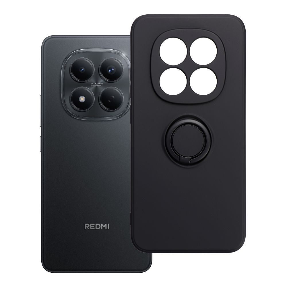 SILIKONA RING maciņš for XIAOMI Redmi Note 15 Pro 5G melns