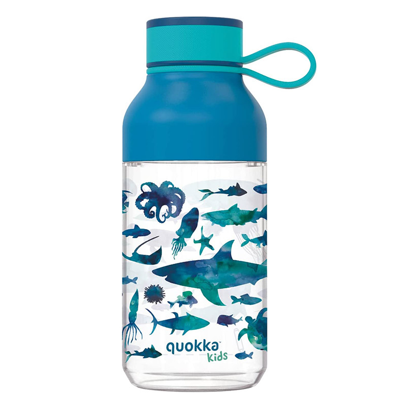 Quokka Ice Kids with Strap Ecozen ūdens pudele, 430 ml, Sea Animals