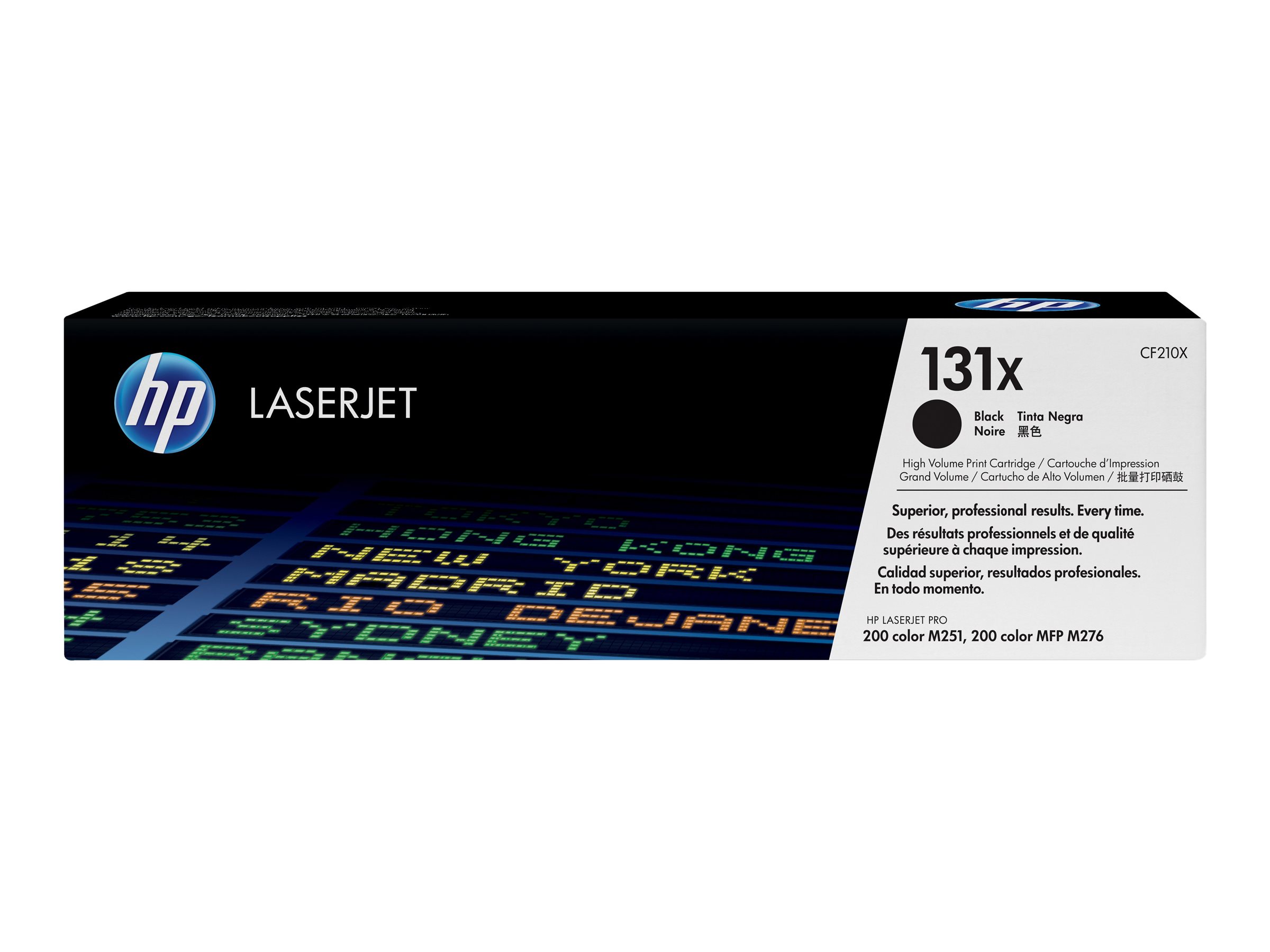 Oriģinālā HP 131X LaserJet tonera kasetne (CF210X), melna, lielas ietilpības