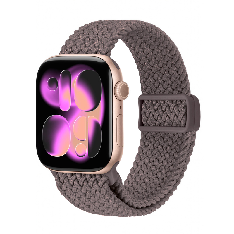 Crong Wave Band pīta Apple Watch siksniņa, 38/40/41/42 mm, brūna