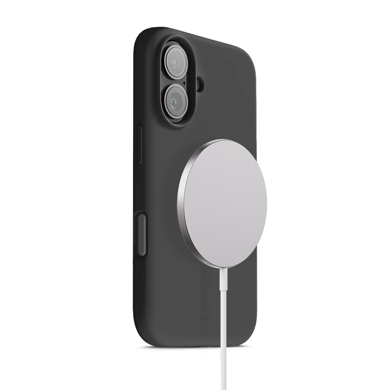 Crong Color Cover Magnetic MagSafe vāciņš ierīcei iPhone 17, melns