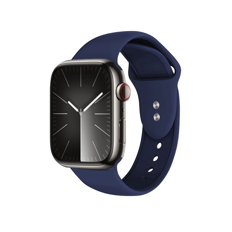 Crong Liquid siksniņa Apple Watch 44 / 45 / 46 / 49 mm, tumši zila