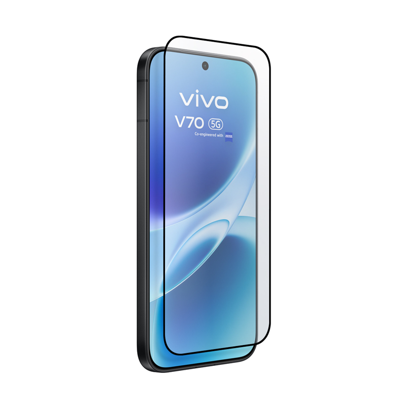 Crong 3D Armour Glass Lite pa visu virsmu līmējams rūdīta stikla ekrāna aizsargs Vivo V70 5G