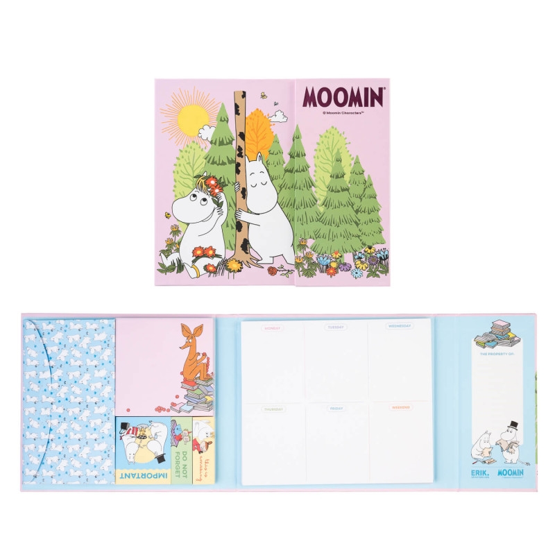 Moomins A4 nedēļas plānotājs ar līmlapiņām
