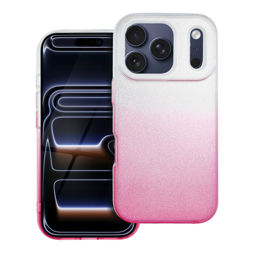 SHINING Viedtālruņa apvalks IPHONE 17 Pro caurspīdīgs rozā