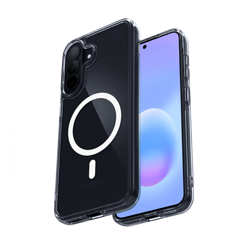 Crong Hybrid Clear Magnetic MagSafe vāciņš ierīcei Samsung Galaxy A57, caurspīdīgs