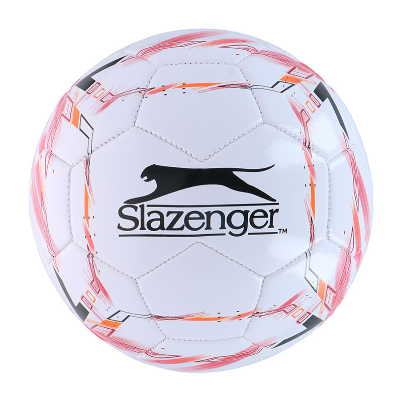 Slazenger football, size 5, White / Red