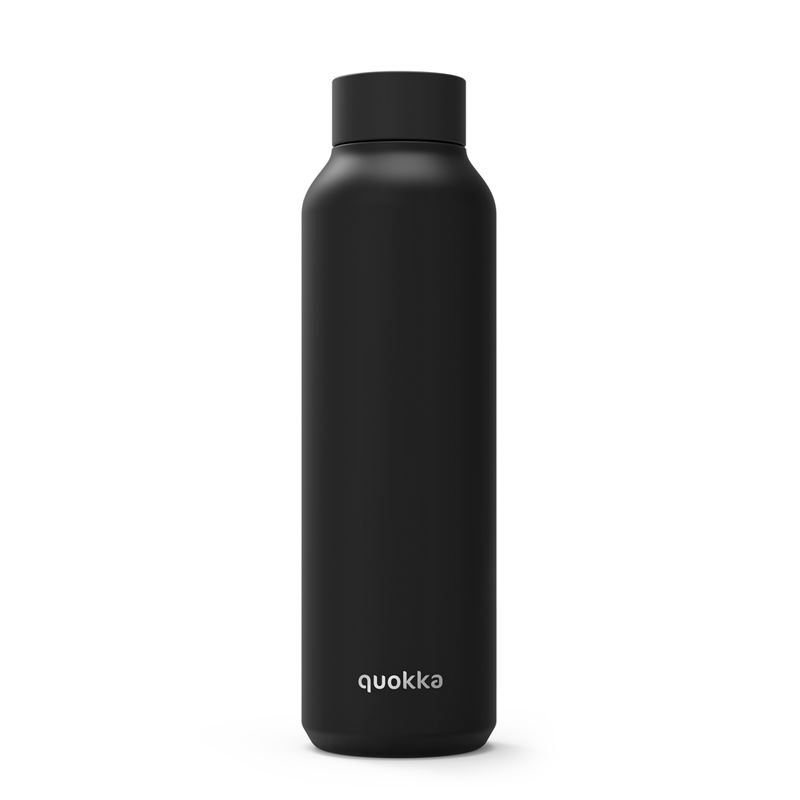 Quokka Solid nerūsējošā tērauda termopudele, 630 ml, melna (Jet Black)