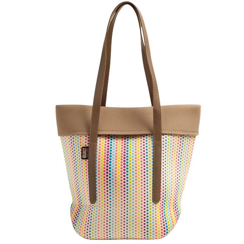 Неопреновая сумка BUILT City Tote с ручками из искусственной кожи, Candy Dot