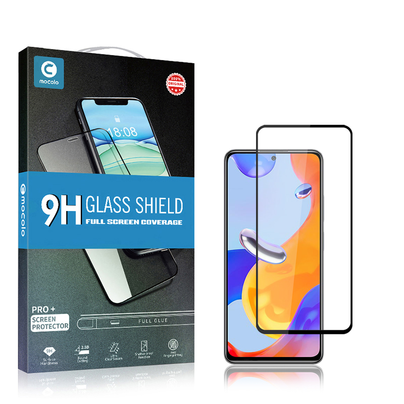 Mocolo 2.5D Full Glue Glass rūdīta stikla ekrāna aizsargs Xiaomi Redmi Note 11 Pro / Note 11 Pro+