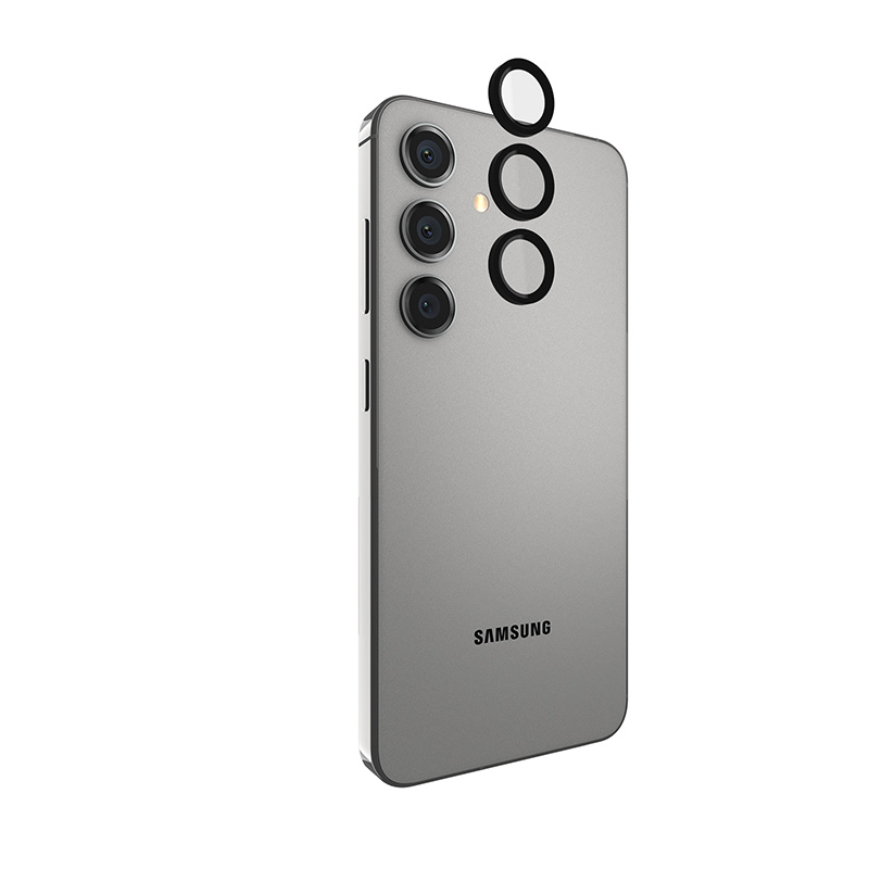 Case-Mate Aluminum Ring Lens Protector kameras lēcu aizsargstikls ierīcei Samsung Galaxy S24, melns