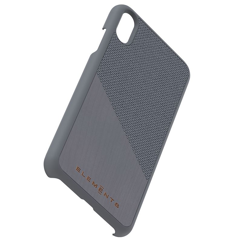 Nordic Elements Original Hel vāciņš ierīcei iPhone XS Max, ar dabīga kļavas koka apdari, vidēji pelēks