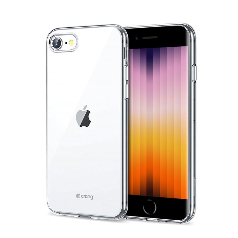 Crong Crystal Slim vāciņš ierīcei iPhone SE (2020) / 8 / 7, caurspīdīgs