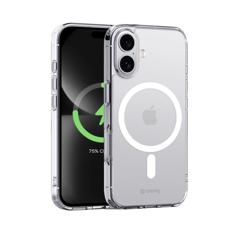Crong Clear MAG Cover MagSafe vāciņš ierīcei iPhone 16, caurspīdīgs
