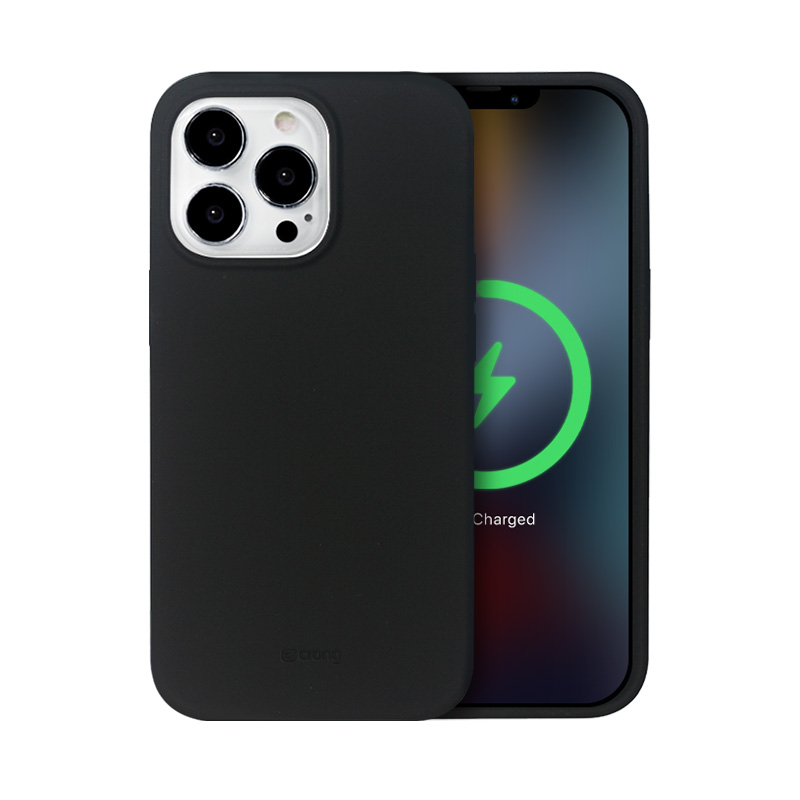 Crong Color Cover Magnetic vāciņš ierīcei iPhone 13 Pro Max, saderīgs ar MagSafe, melns