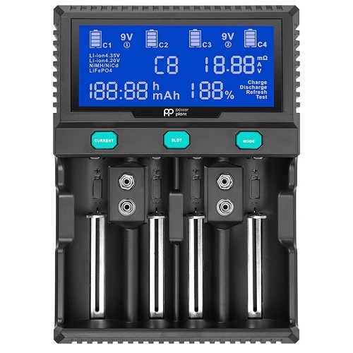 Smart 4-Channel Charger for NiMH, NiCd, Li-ion, LiFePO4 Batteries