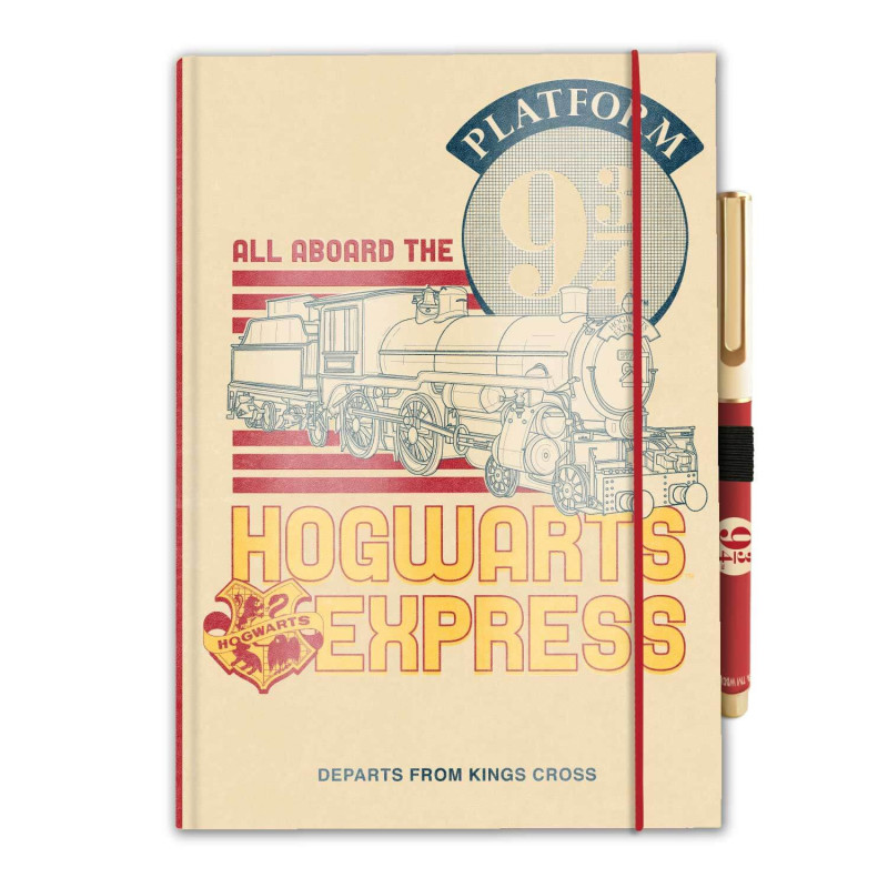 Harry Potter Platform 9 3/4 A5 piezīmju grāmatiņa ar pildspalvu