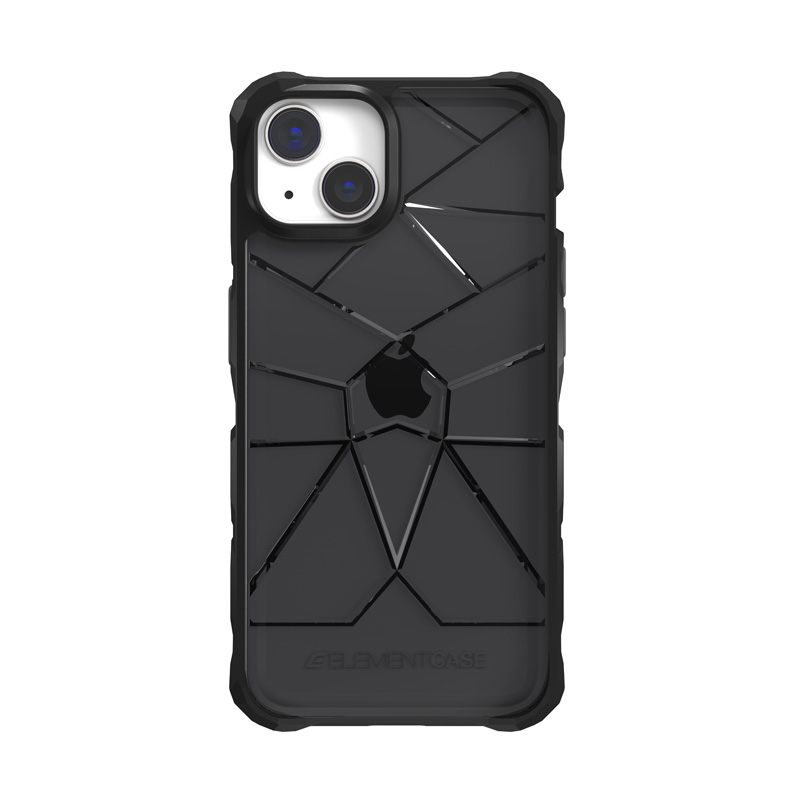 Element Special Ops X5 vāciņš ierīcei iPhone 14 Plus, ar Mil-Spec aizsardzību pret kritieniem, melns un dūmakains