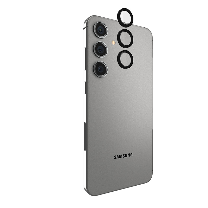 Case-Mate Aluminum Ring Lens Protector kameras lēcu aizsargstikls ierīcei Samsung Galaxy S24+, melns