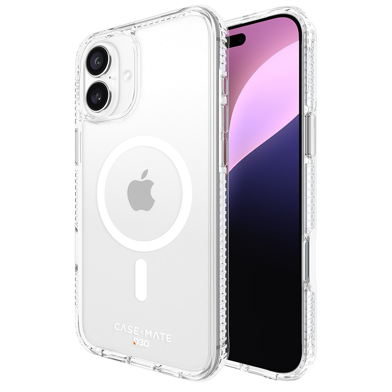 Case-Mate Tough D3O caurspīdīgs vāciņš ar MagSafe iPhone 16 Plus tālrunim