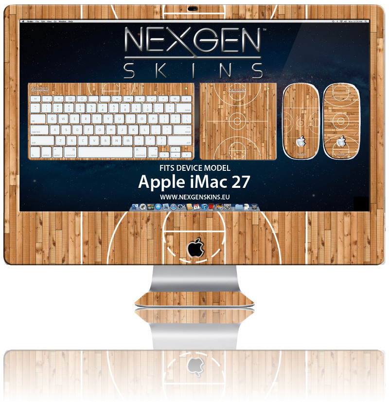 Nexgen Hardwood Classic 3D dekoratīvo uzlīmju komplekts 27 collu iMac datoram