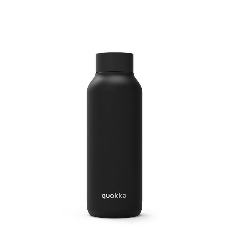 Quokka Solid nerūsējošā tērauda termopudele, 510 ml, melna (Jet Black)