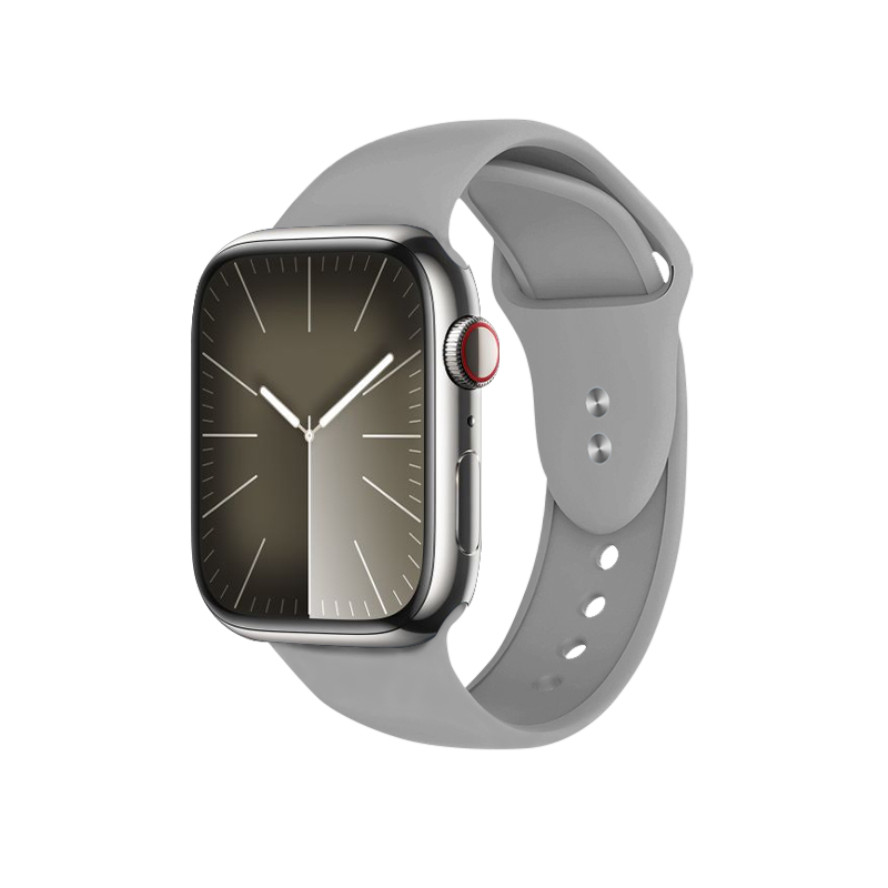 Crong Liquid Apple Watch siksniņa, 44/45/46/49 mm, pelēka