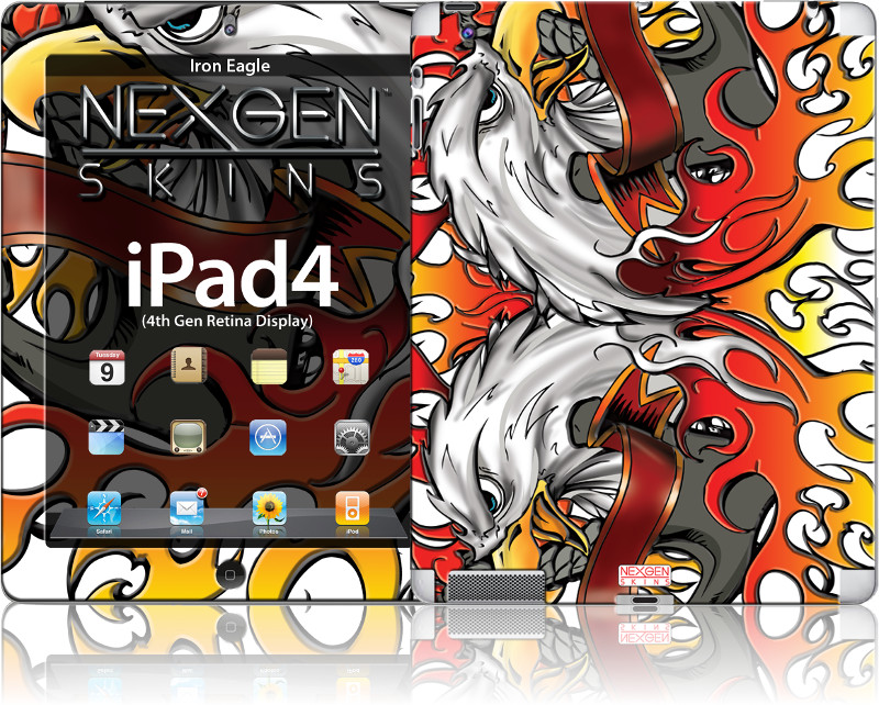 Nexgen Iron Eagle 3D dekoratīvo uzlīmju komplekts iPad 2/3/4
