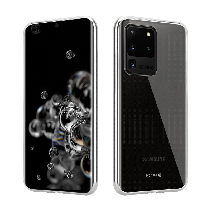 Crong Crystal Slim vāciņš ierīcei Samsung Galaxy S20 Ultra, caurspīdīgs