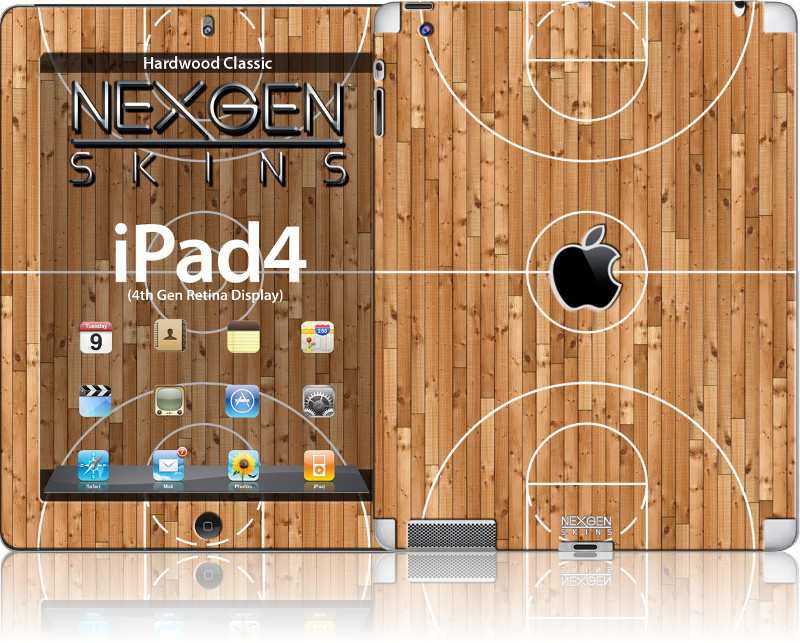 Nexgen Hardwood Classic 3D dekoratīvo uzlīmju komplekts iPad 2/3/4