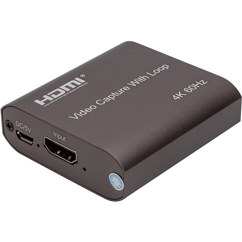 HDMI video uztveršanas ierīce ar caurlaides izeju, 4K 60Hz