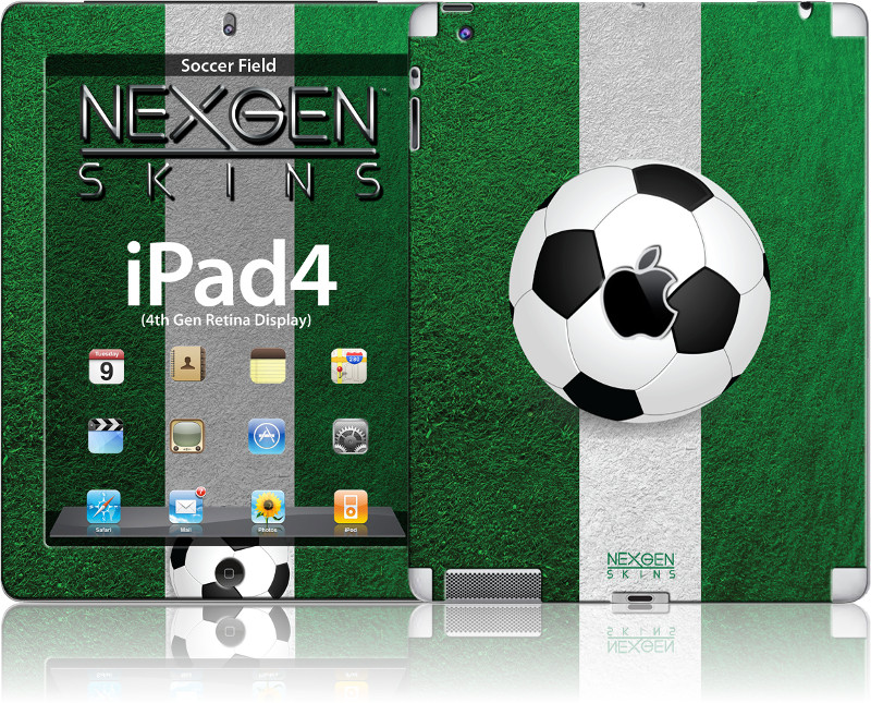 Nexgen Soccer Field 3D dekoratīvo uzlīmju komplekts iPad 2/3/4