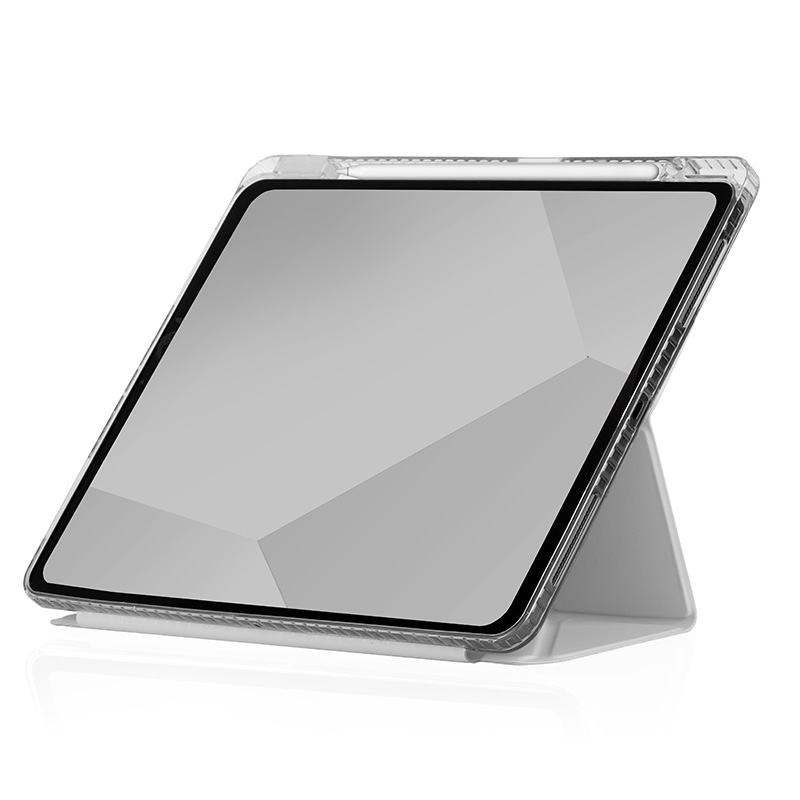 STM OPP atverams vāciņš ierīcei iPad Air 13" M4 (2026) / M3 (2025) / M2 (2024), pelēks