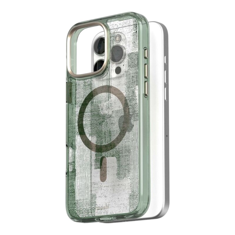 Moshi iGlaze MagSafe vāciņš ierīcei iPhone 16 Pro Max, “Sunlit Green” krāsā