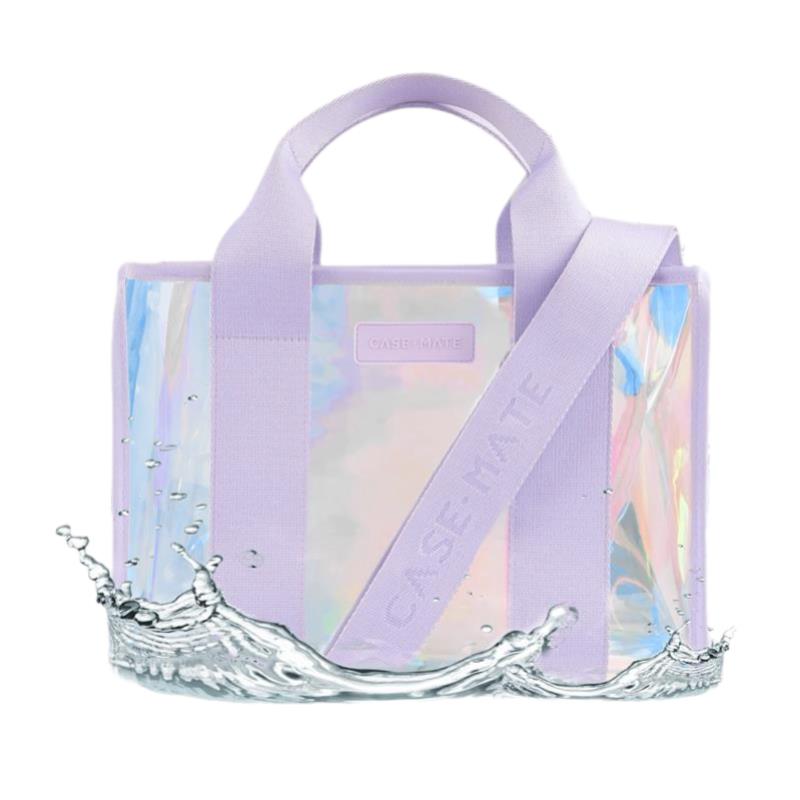 Case-Mate Mini Travel Tote Bag water-resistant shoulder bag, Soap Bubble